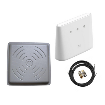 4G LTE WIFI комплект ZTE MF293N та антена квадрат MIMO 2х24 від R-Net 1700-2700 МГц 608 фото