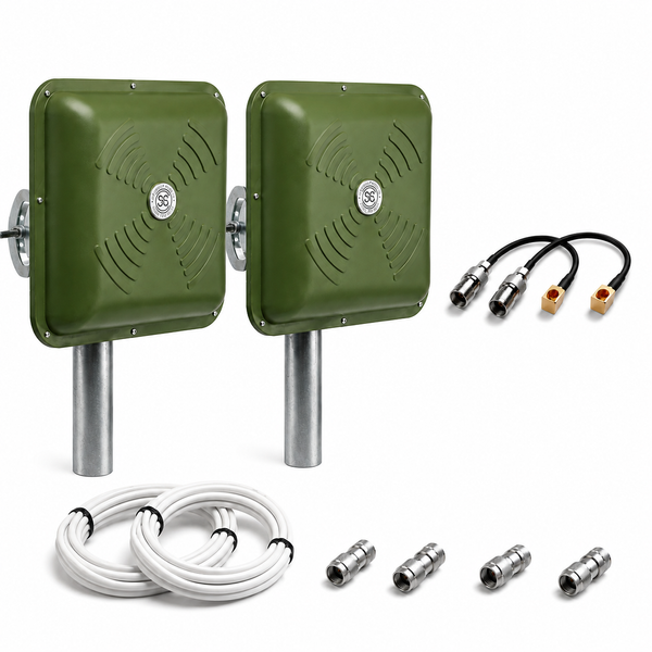 4G LTE комплект для військових World Vision 4G CONNECT Standard + 2 антени ENERGY MIMO 2&times;15 дБ зелені 6891 фото