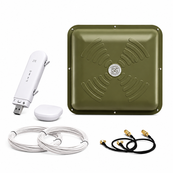 3G/4G WIFI інтернет комплект модем ZTE MF79U + антена ENERGY MIMO 2x15 дБ 1700-2700 МГц 573 фото
