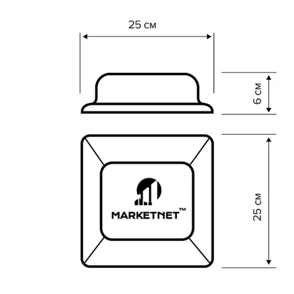 4G/5G панельна антена MarketNet Square 18 дБ 5987 фото