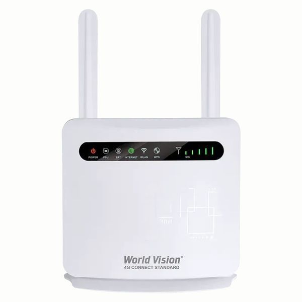 Комплект в село 4G Wi-Fi роутер World Vision 4G CONNECT STANDARD + антена Energy MIMO 2&times;15 dBi біла 6906 фото