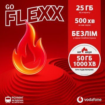 Стартовий пакет Vodafone Flexx GO 6759 фото