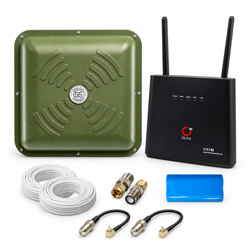 4G интернет комплект WiFi роутер OLAX AX9 PRO с АКБ + антенна Energy MIMO 2x15 Дб (Энергия) 6694 фото