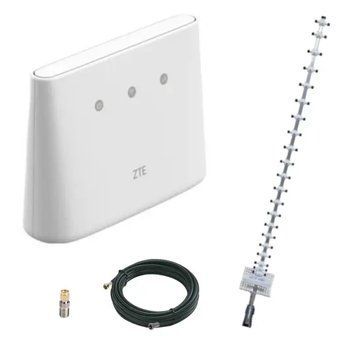 4G інтернет комплект стаціонарний wifi роутер ZTE MF293N і антена Стріла 21 Дб 5901 фото