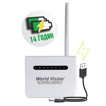 4G WiFi маршрутизатор роутер World Vision 4G Connect micro 2+ с АКБ для подключения к интернету 5903 фото