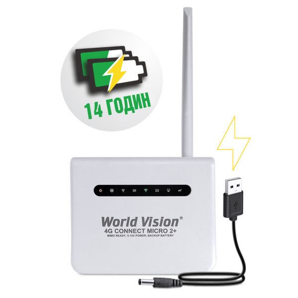 4G WiFi маршрутизатор роутер World Vision 4G Connect micro 2+ з АКБ для підключення до інтернету 5903 фото