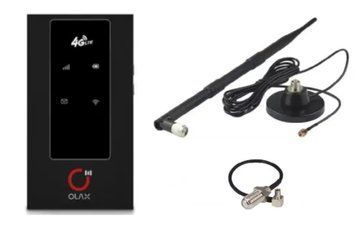 Автомобильный интернет 4G комплект 4G LTE Wi-Fi роутер Olax MF981 + автомобильная антенна 10 Дб 5910 фото