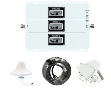 GSM усилитель мобильной связи и интернета Lintratek KW20L-GDW 900/1800/2100 МГц 554 фото