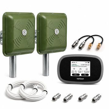 4G  комплект для військових Novatel MiFi 8800L + 2 антени ENERGY MIMO 2&times;15 dBi зелені 6887 фото