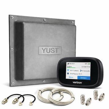 4G комплект: Роутер Novatel MiFi 7730L + Панельнаz антенна YUST MIMO 17 dBi 6838 фото
