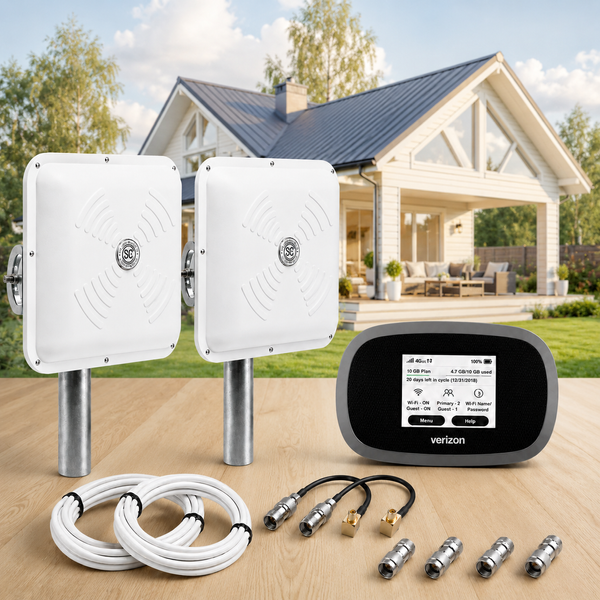 4G LTE комплект на дачу Novatel MiFi 8800L + 2 антени ENERGY MIMO 2&times;15 dBi (білі) 6889 фото