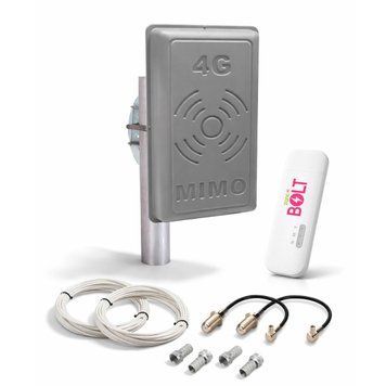4G комплект інтернету для села Bolt E8372 (HiLink) + антена MIMO 2x17 дБ всі частоти 6797 фото