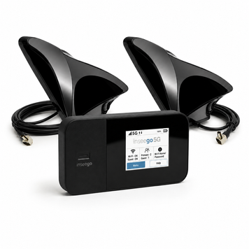 Комплект в авто 5G Wi-Fi роутер Inseego Novatel M3100 Box + 2 автомобільні антени Shark  6899 фото
